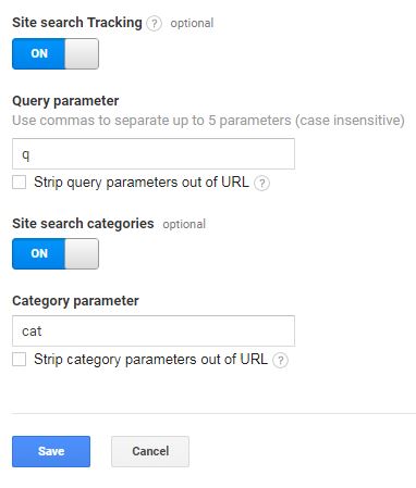 サイト検索トラッキング Google Analytics