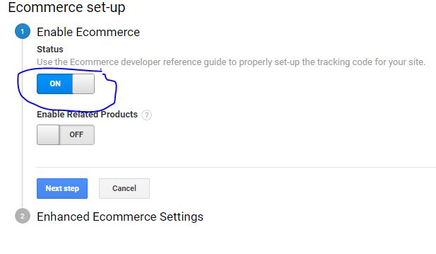 magento google analytics ecommerce tracking