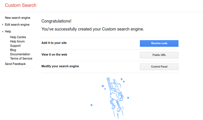 add google custom search to website