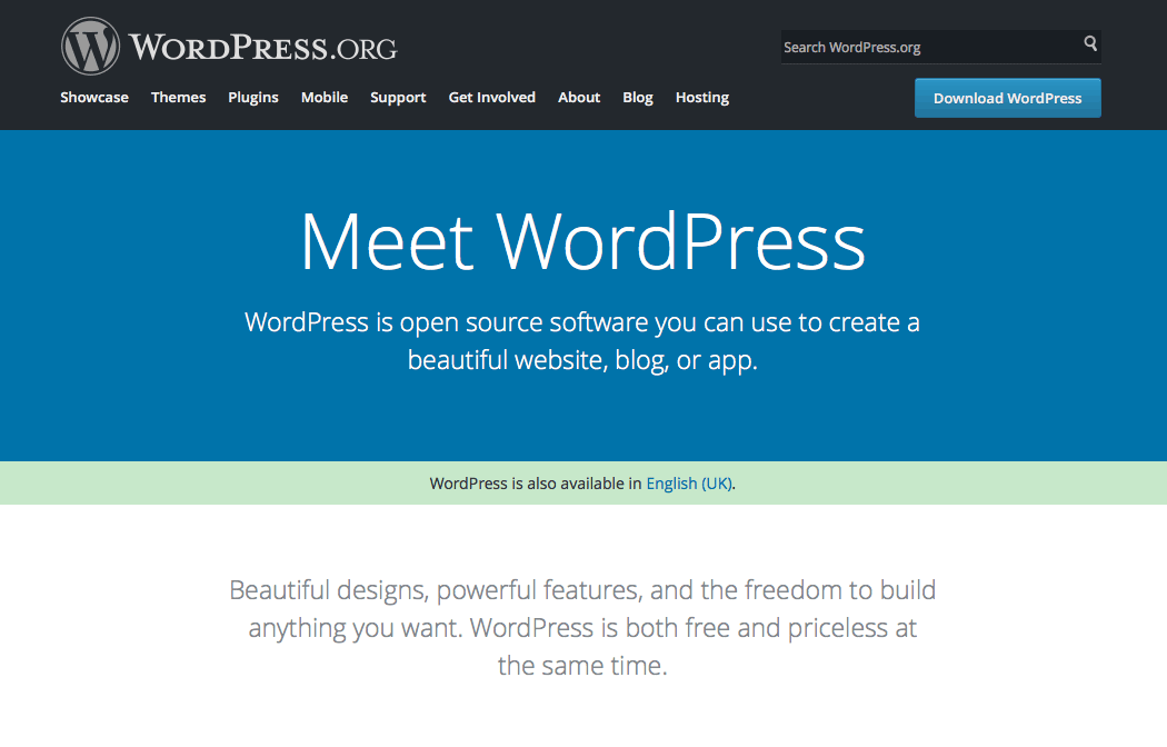 is wordpress free