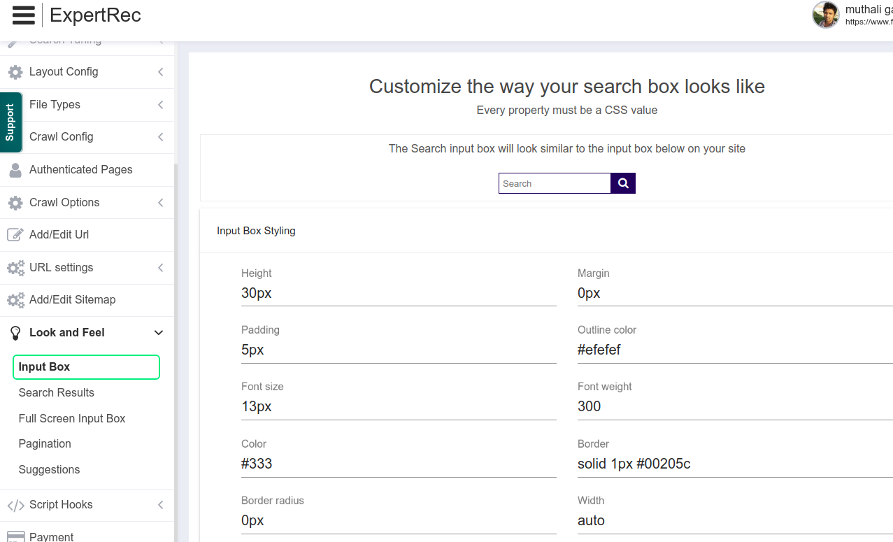 wordpress custom search form