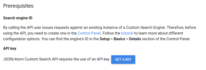 Google custom search JSON API simplified
