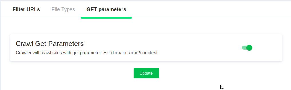 filter urls containing get parameters