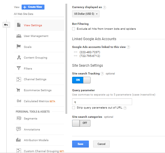 How to track expertrec custom search engine queries using Google analytics