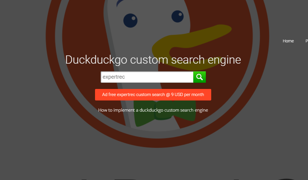 duckduckgo searchbox