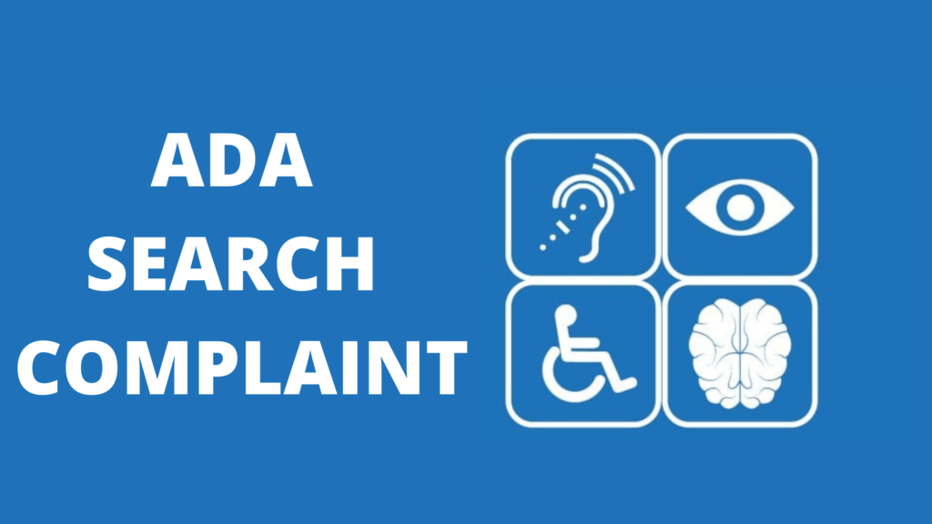 ADA compliant search