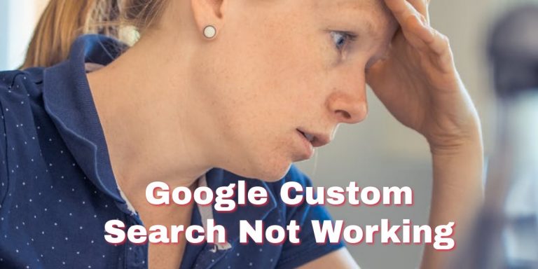 google custom search not working