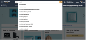 ecommerce search autocomplete