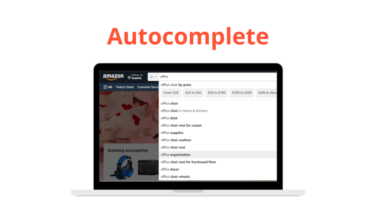 ecommerce search auto complete