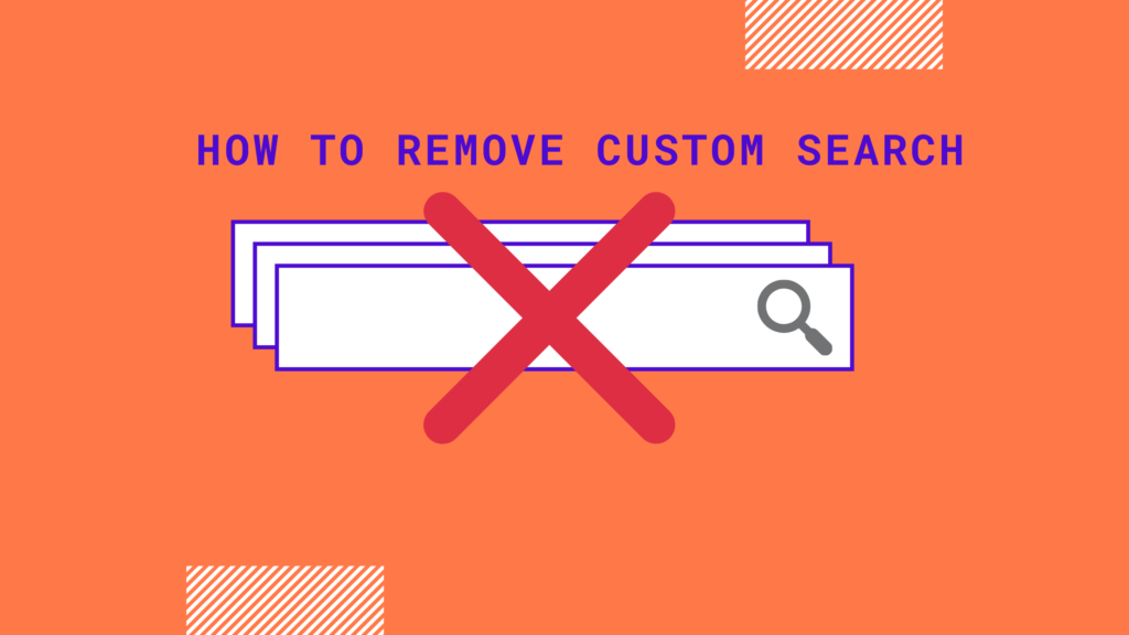 how to remove custom search