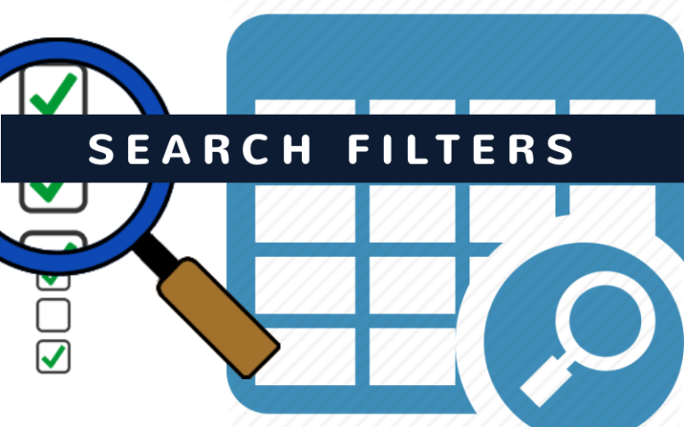What are search filters?