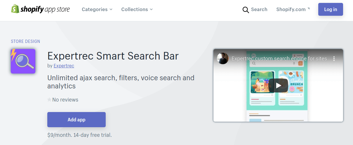 shopify voice search app