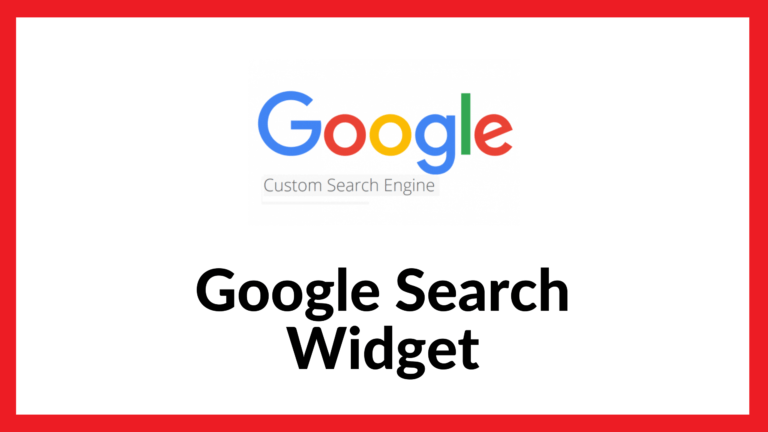 Google Search Widget for Website