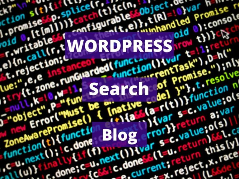 Wordpress search blog