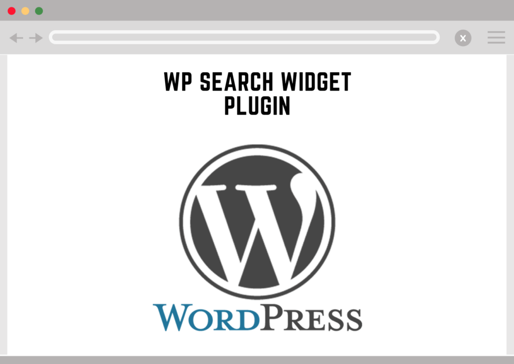 Wordpress Search Widget Plugin