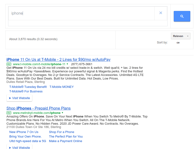 remove ads google custom search