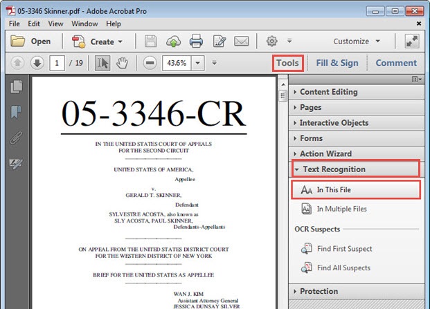 PDF Text Search Navigation