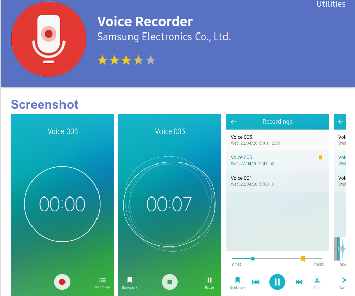 voice search app for samsung z4