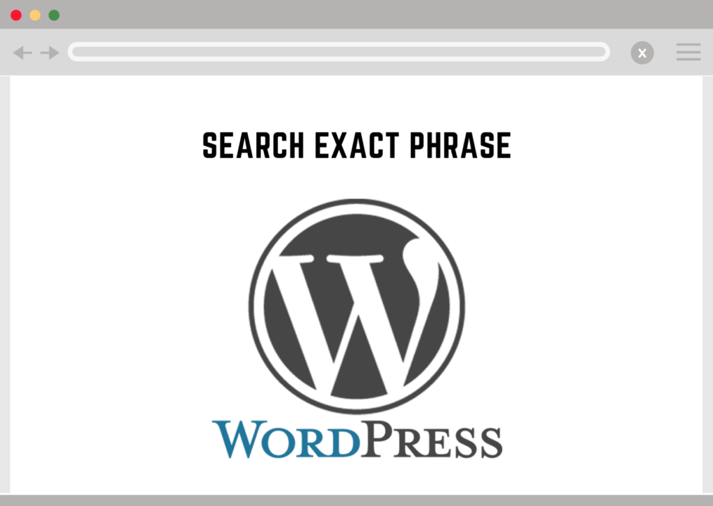 WordPress-Suche genaues Wort