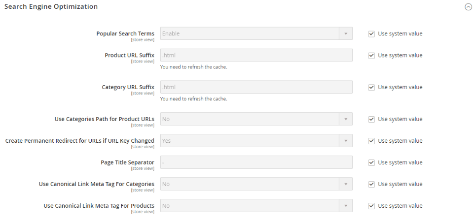 Magento 2 search settings guide