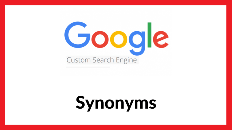 Google Custom Search Synonyms