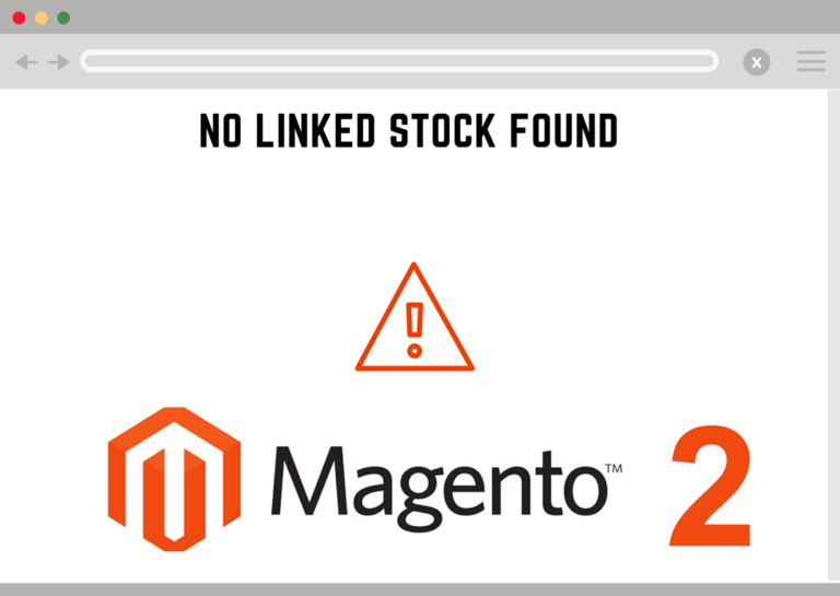 no linked stock found error magento 2