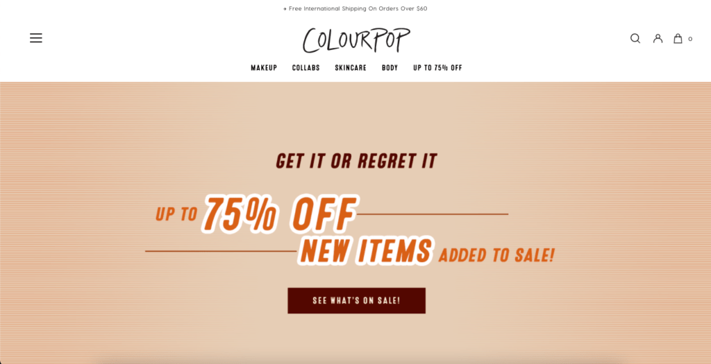 Shopify Colourpop Site