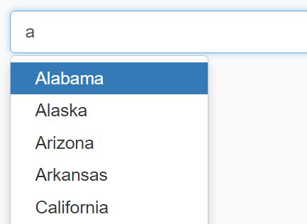 Bootstrap Autocomplete