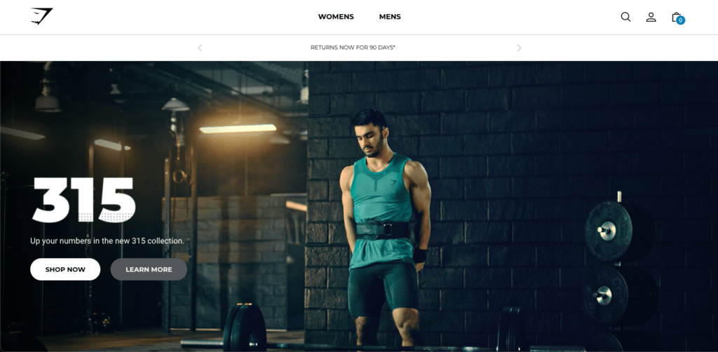 Shopify Gymshark Site