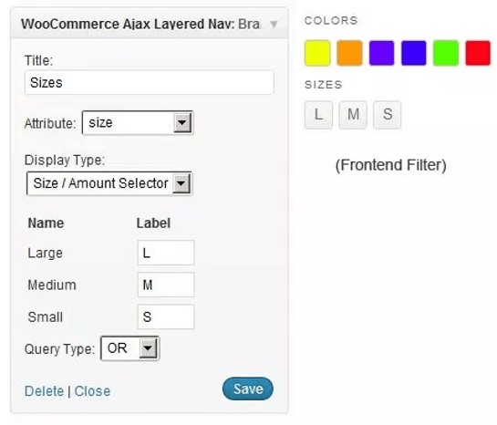 Woocommerce filter