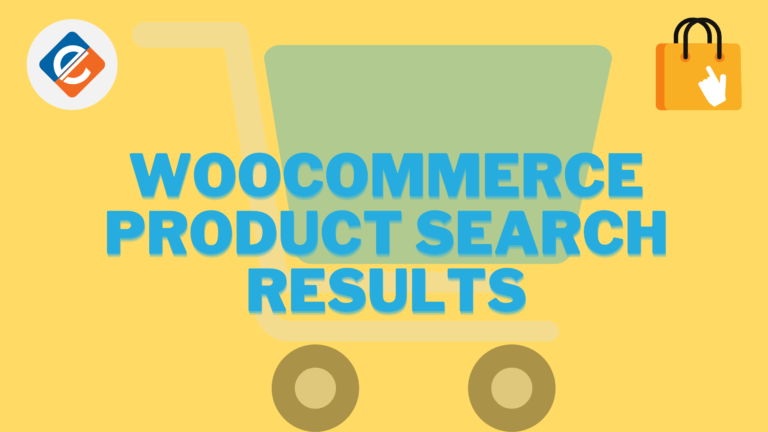 Woocommerce Product Search Results