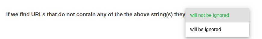 default rule for urls