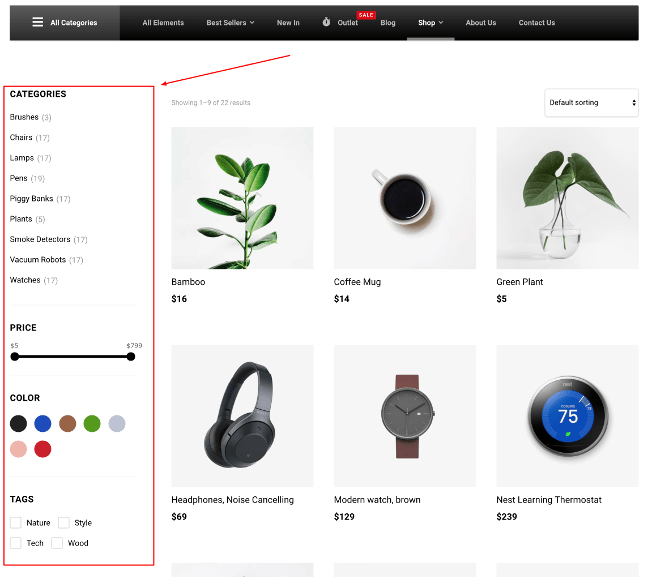 Woocommerce Filter by Category