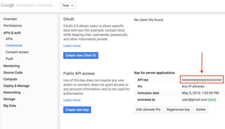 Google Custom Search API Key