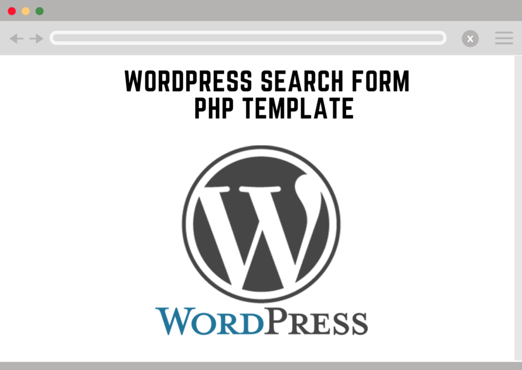 wordpress search form php template