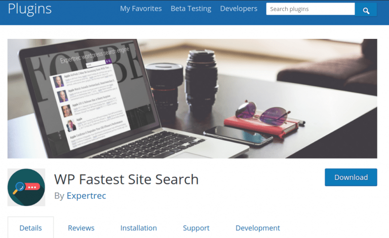 how to install WP fastest site search plugin