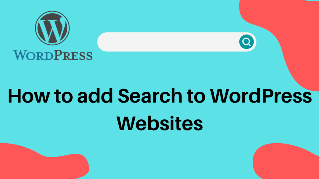 How to add searchbox to wordpress websites