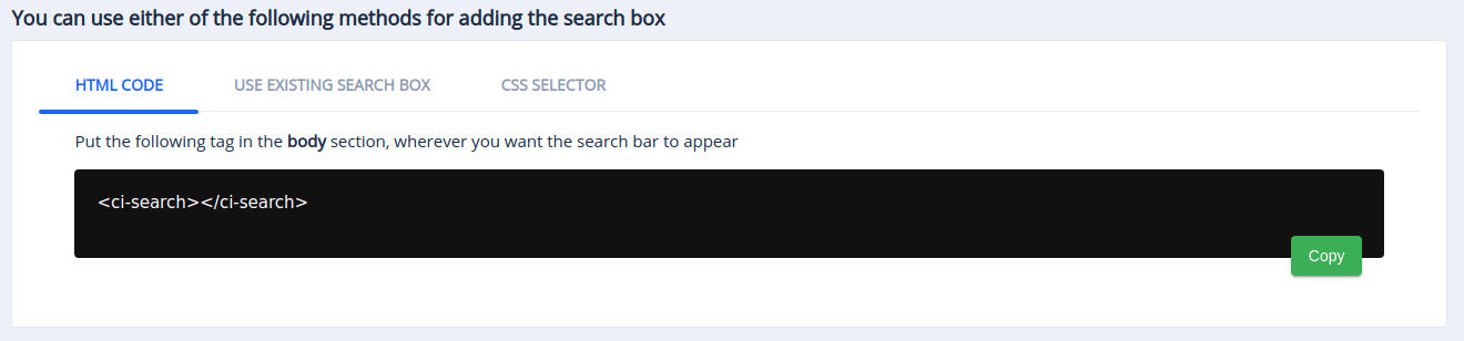 Getting started - Expertrec custom search engine