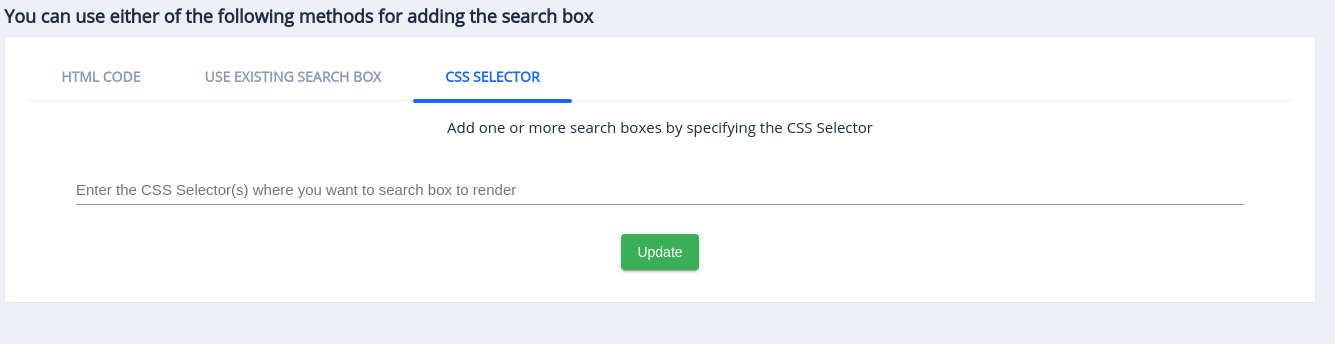 css selector based install