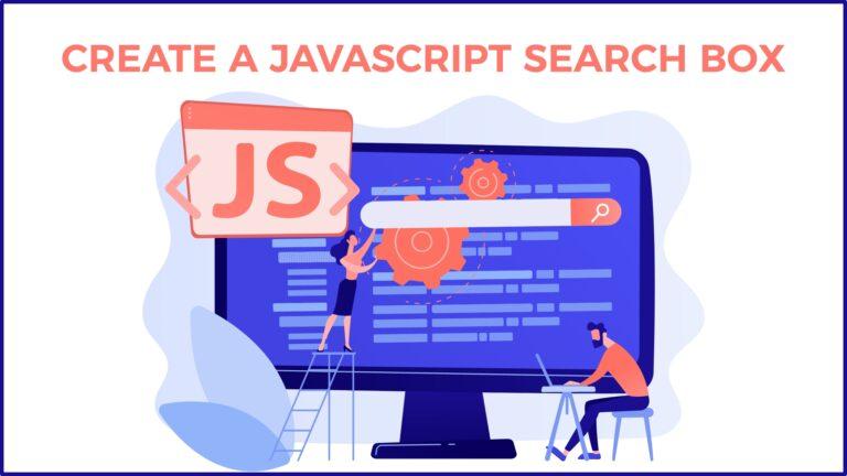 Create a JavaScript Search box for a website