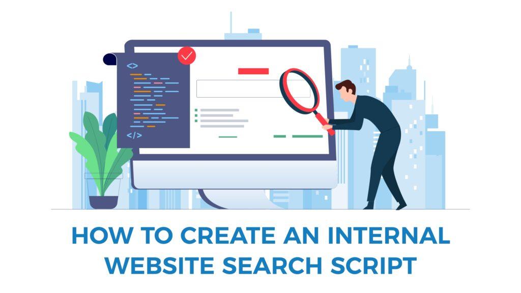 How to create an internal website search script?