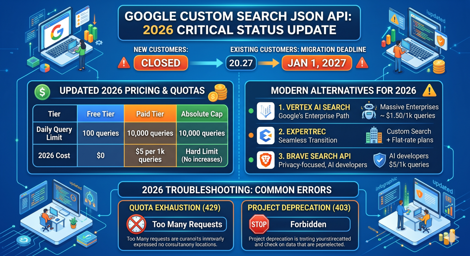 Google Custom Search JSON API Pricing: Costs, Limits & 2026 Guide
