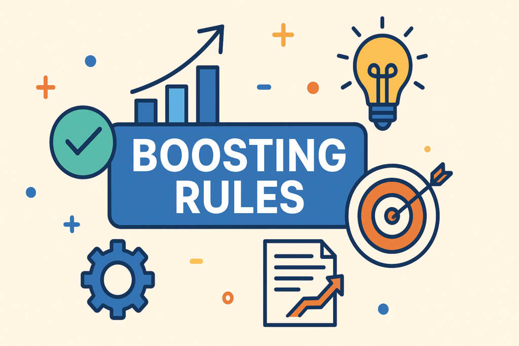Boosting rules
