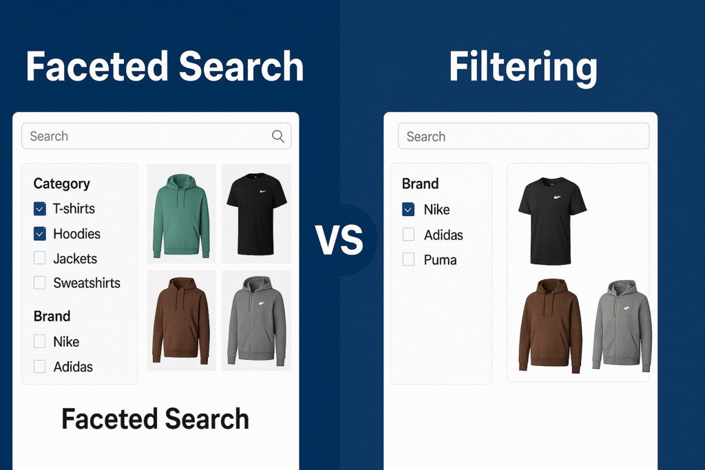 Faceted vs Filtering