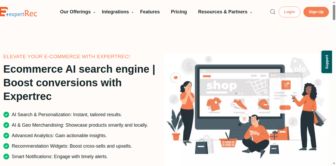 ExpertRec ecommerce AI search engine