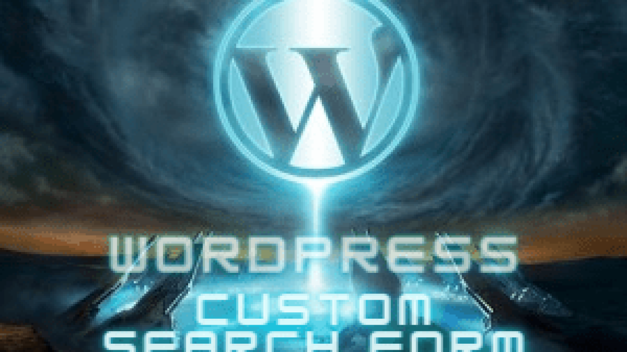 WordPress Custom Search Form