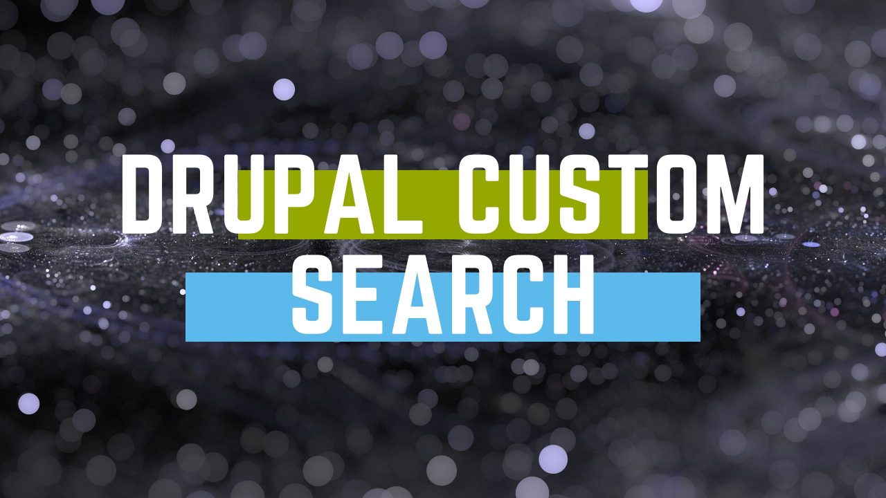 drupal custom search