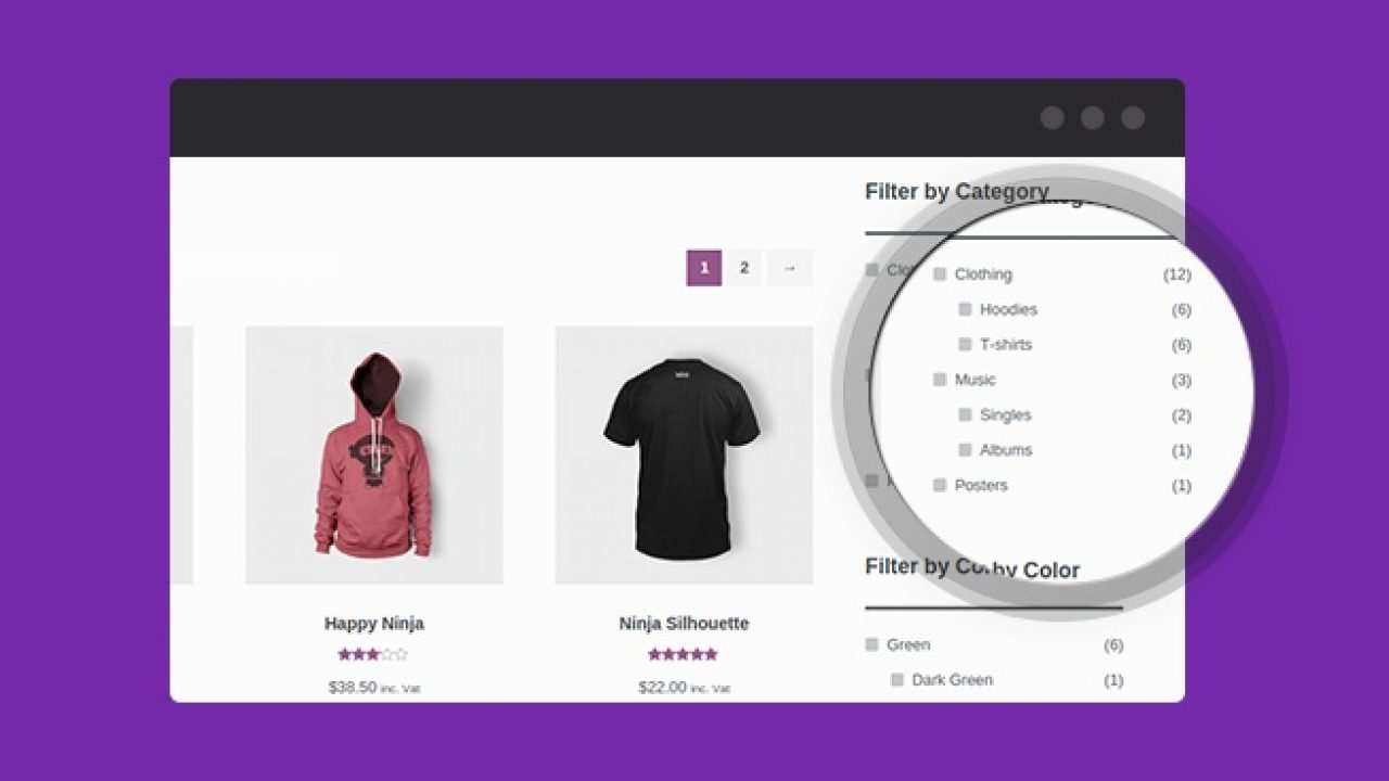 Faceted Search Woocommerce API