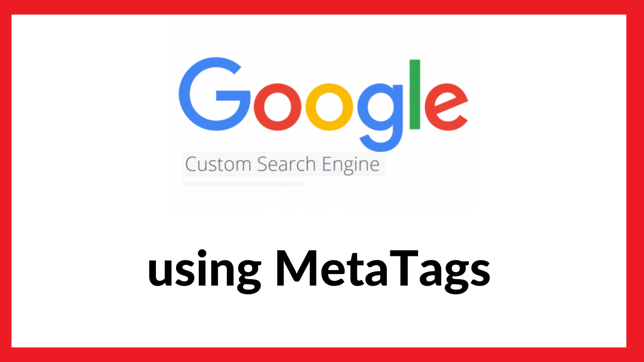 Google Custom Search using Meta Tags