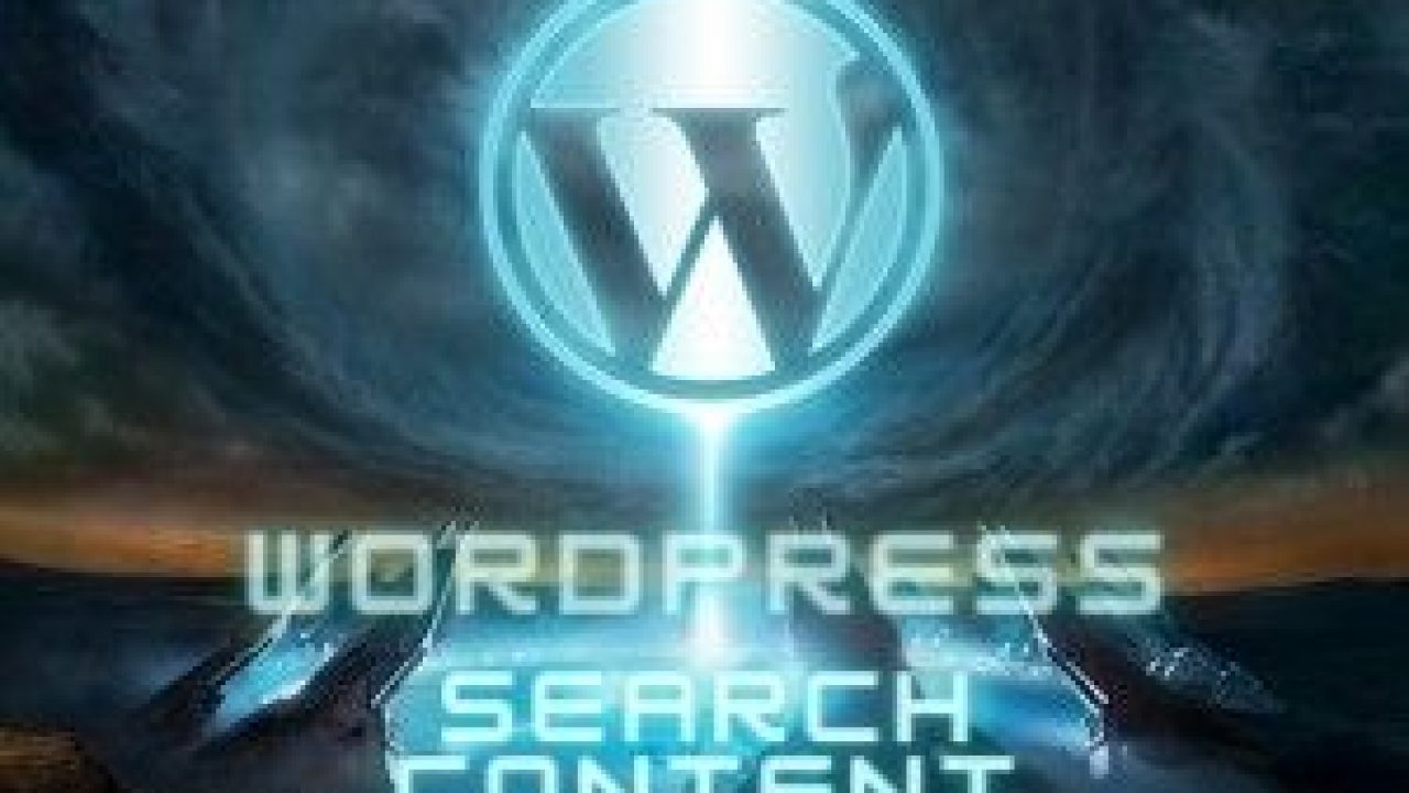 wordpress search content